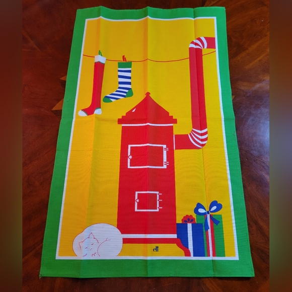 Three vintage Christmas tea towels - Picture 4 of 4